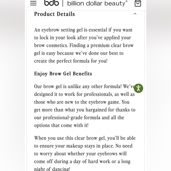 bdb clear brow gel - Picture 7 of 9